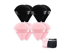 8 Pcs Triangle Powder Puff Face with Case