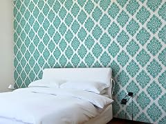 French Garden Damask Teal Tiles
