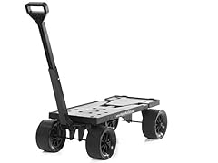 Expandable Flatbed Cart, Black