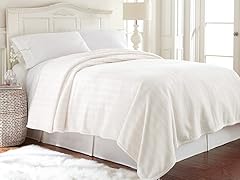 Plush Damask Stripe Blanket