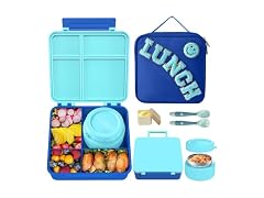 Aimsnk Kids Lunch Box with Thermo Bag