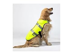 Reflective Dog Safety Vest Lime Medium