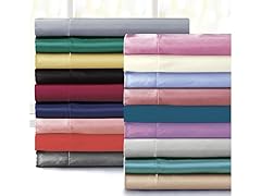 Bibb Home Silky Satin 4 Piece Sheet Set