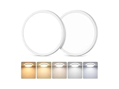 GoBright 7in White LED Ceiling Lights 2PK