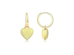 POSUR Heart Enamel Dangle Hoop