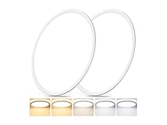 2Pk 16.5" Dimmable LED Flush Mount Ceiling Lights