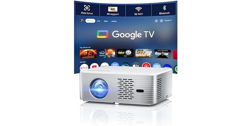 CiBest Google TV Projector 4K Support (Open Box)