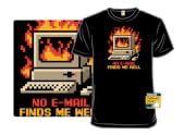 Pixel Email Fire Computer