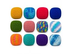 12-Pack Hacky Sacks - Colorful Footbags