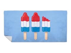 Super Patriotic Pops Beach Towel