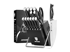 BRODARK 15 Pcs Sharp Knives Set