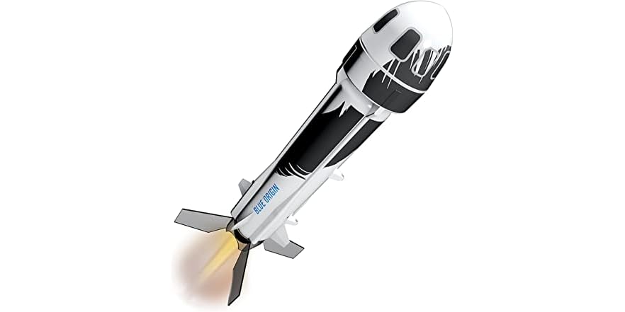 Maquette Fusée New Shepard Blue Origin – Niveau Débutant, échelle 1/66, 122m D'altitude ! 🚀