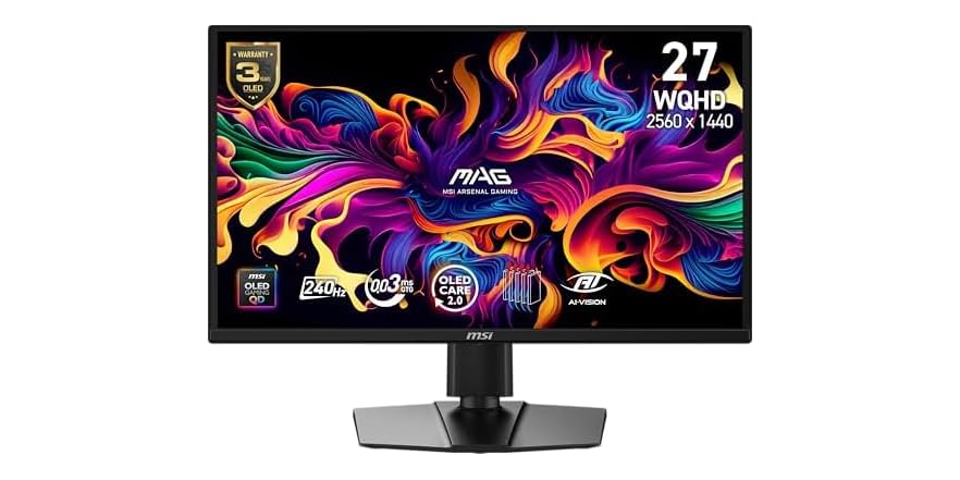 [Monitor] msi MAG 272QP QD-OLED X24 27-Inch WQHD Gaming Monitor - $245.99 in app