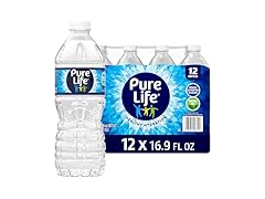 Pure Life Purified Water Bottles, 12 Pack