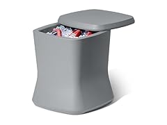 Modern Outdoor Side Table 25Qt Cooler