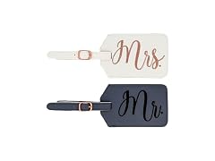Miamica Mrs. & Mr. Luggage Tags, Set of 2