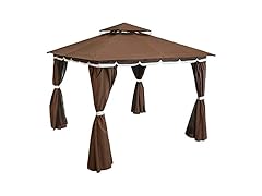 Sunnydaze Decor CRE-120 10x10ft Gazebo Brown Brown