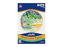UCreate UCREATE Watercolor Paper, White, 140 lb, 12" x 18