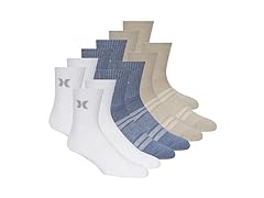 Hurley Men's 12-Pairs High Quarter Crews