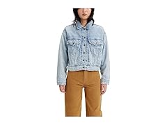 Women's Padded Trucker Jacket (L)