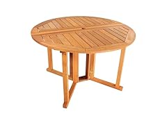 Sunnydaze Hardwood Folding Patio Table