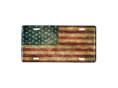 Tags America Distressed American Flag Metal inches