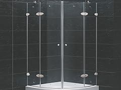VIGO Medici 36x36 Frameless Shower Enclosure