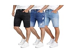1Pk Or 2Pk Mens Jean Shorts