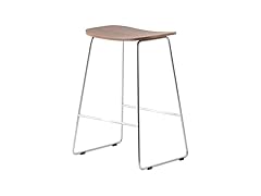 LeisureMod Melrose Walnut Counter Stool