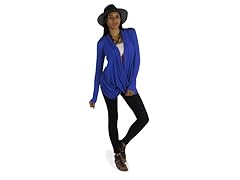 Criss Cross Cardigan, Royal Blue