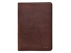 Charles Padfolio w/ Handmade Paper Notebook Brown