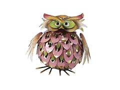 10" Solar Iron Owl