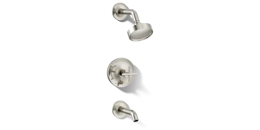 Kohler T14420-3-SN Purist Rite-Temp Bath and Shower Trim, Vibrant Polished Nickel