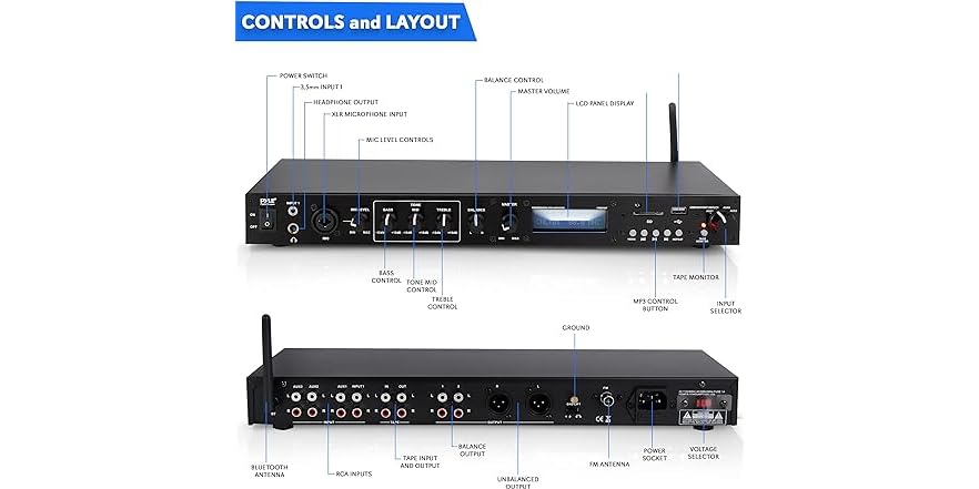 Pyle Rack Mount Studio Pre-Amplifier