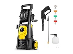 VEVOR Electric Pressure Washer, 2000 PSI 1.65GPM