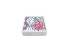 MARIPOSA PROVENCAL SCALLOPED COCKTAIL NAPKIN BOX SET