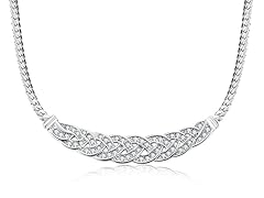 Woven Pave Necklace