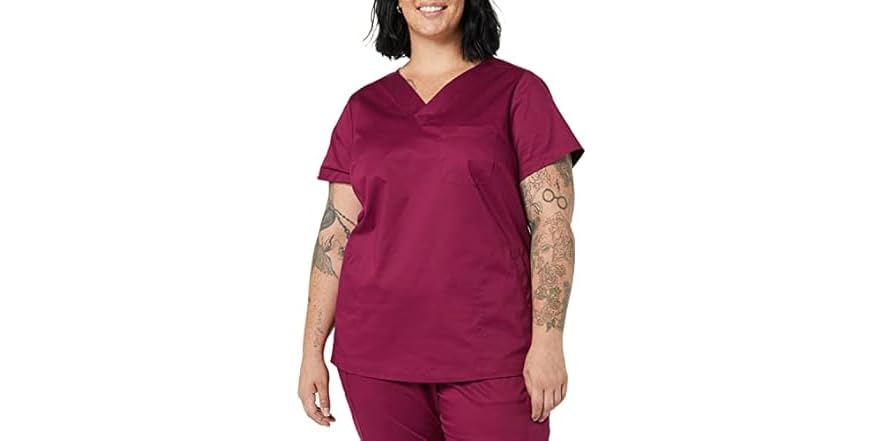 Amazon Essentials Womens VNeck Scrub Top (4X)