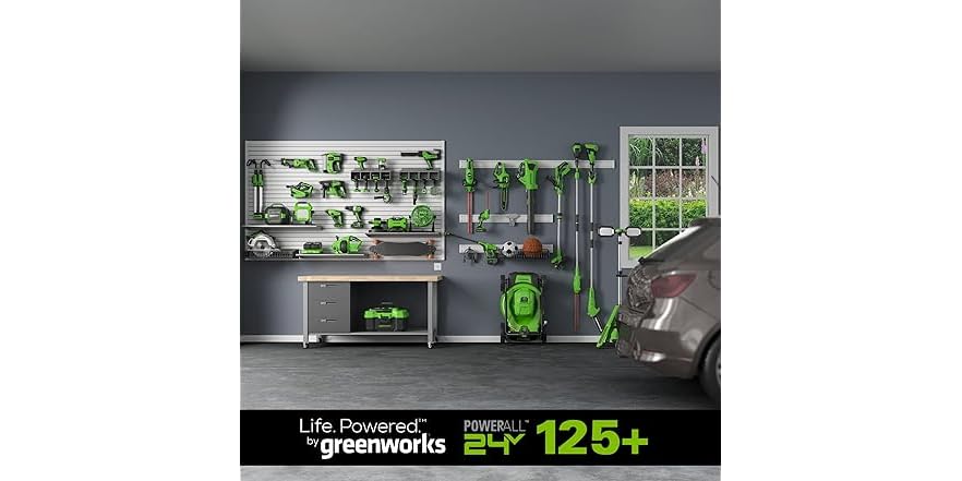 Greenworks 24V Brushless 1/4" Cordless Impact Driver, (2) 2