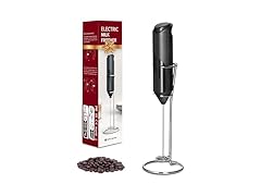 YSSOA Electric Milk Frother Black