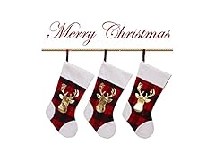 GAOMON 20" Large Christmas Stockings, 3PCs Red