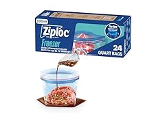 Ziploc Quart Freezer Bags, 24 Count