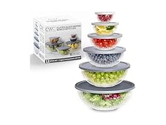 12Pc Glass Mixing Bowl Set