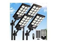 Brightever 4-Pack Solar Street Light