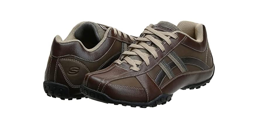 skechers men's citywalk malton oxford sneaker charcoal