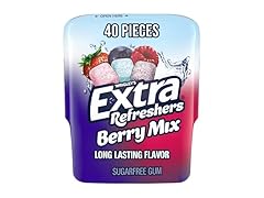 Extra Refreshers Berry Mix Gum, 40-Piece