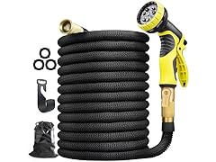 75ft Expandable Garden Hose with Nozzle