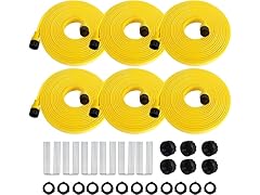 (6 Pack) Holldoor Sprinkler Hose | 25ft | 3/4in