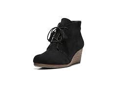 Dr. Scholl's Shoes womens Dakota boots, Black Microfiber Suede, 9.5 US