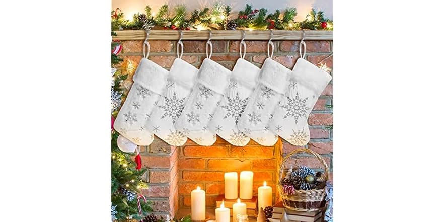 Christmas White Stockings